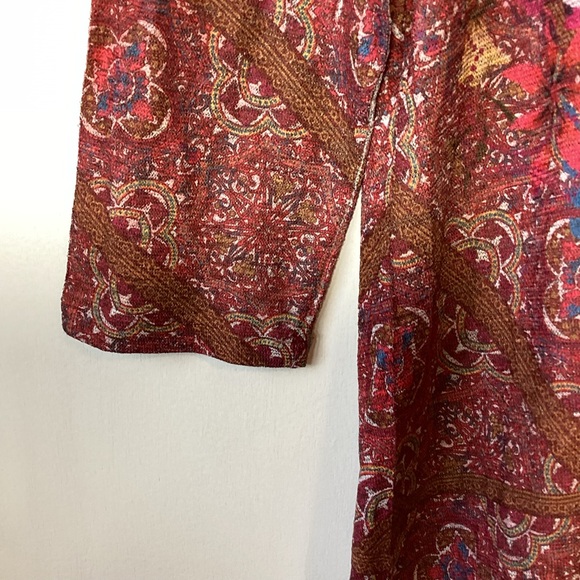 Rebecca Malone Hi-Low Pull-Over Blouse Size Large NWT - Picture 3 of 10